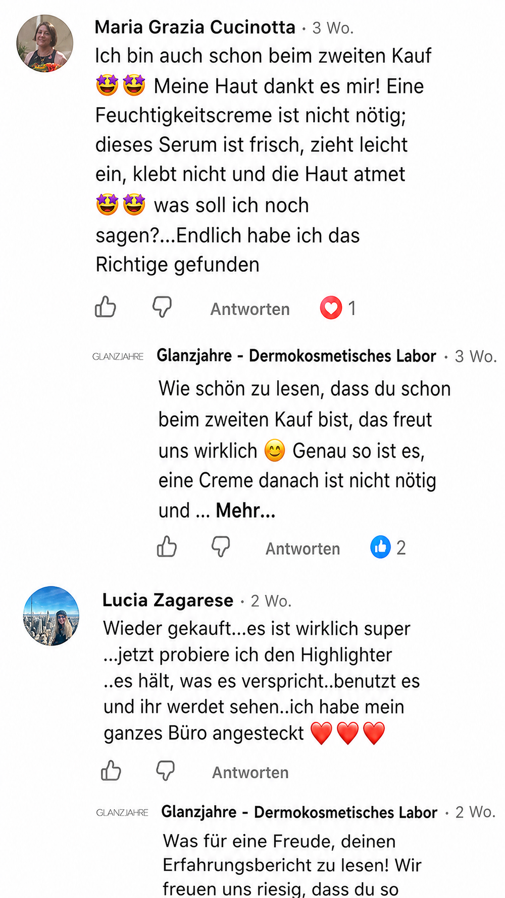 Siero · commentaires — capture 2